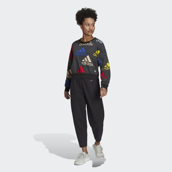 Cinzento Sweatshirt Curta Essentials Y7746