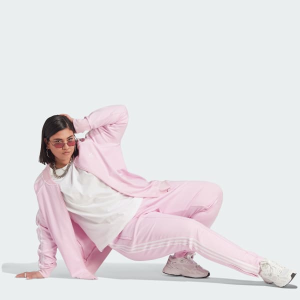 adidas Adicolor SST Pants (Plus Track - Lifestyle adidas Women\'s Size) US Pink | 
