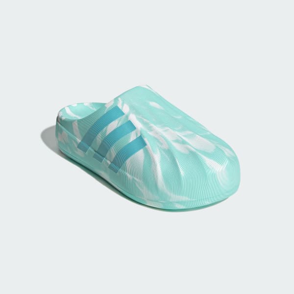 Turquoise Adifom Superstar Mule Slides