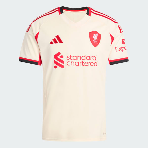 adidas Liverpool FC 25/26 Away Jersey - White | Free Shipping with