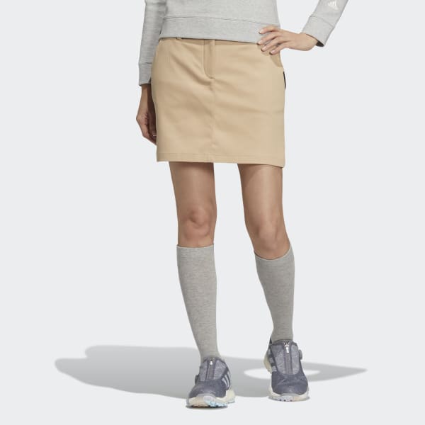 Beige 플레이 그린 트윌 스커트
