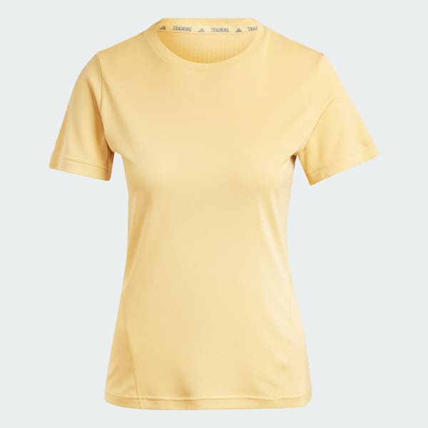 Beige Designed for Training HEAT.RDY HIIT Tee
