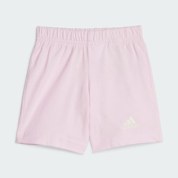 Beige Essentials Organic Cotton Tee and Shorts Set