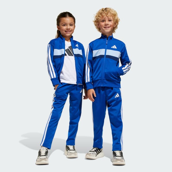 modrá Sportovní souprava Seasonal Essentials Tiberio 3-Stripes Tricot Kids