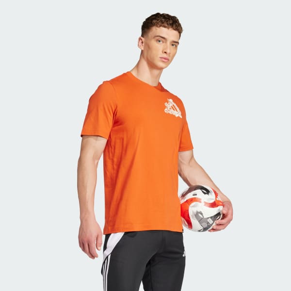 Red Football Kicks Graphic Tee