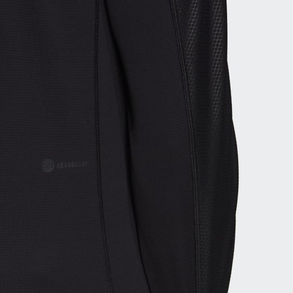 Czerń Workout PU-Coated Long Sleeve Tee SX357