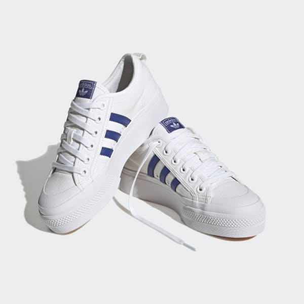 White Nizza Platform Shoes