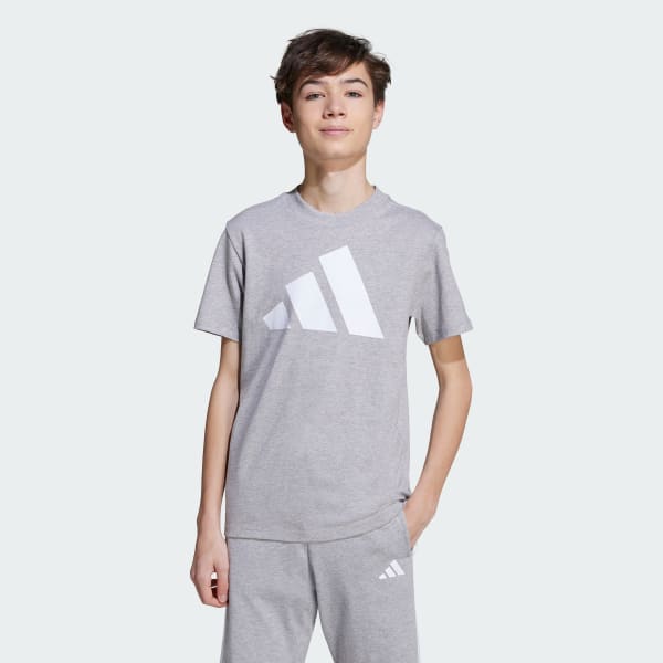 Gris Remera Essentials Niños