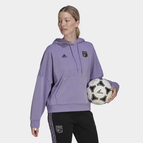 paars Olympique Lyonnais Hoodie TB065