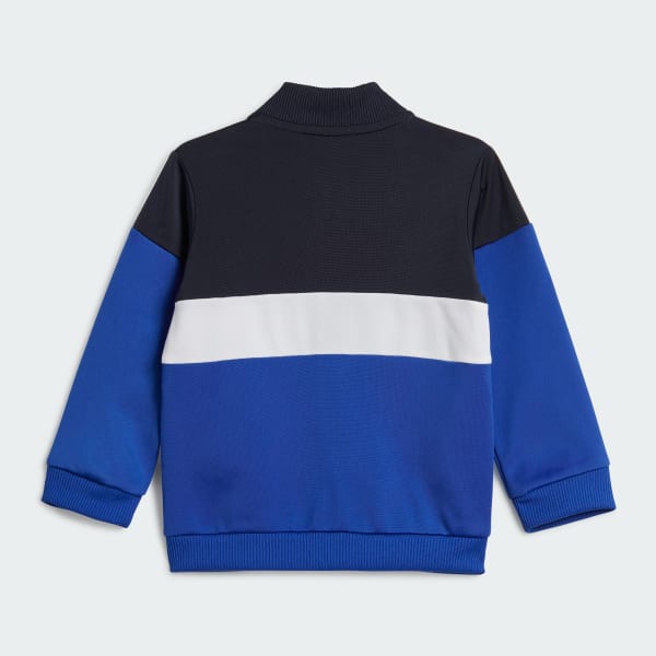 Bleu Survêtement scintillant Tiberio 3 bandes Colorblock Enfants