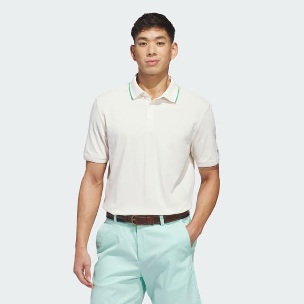 Blanco Playera Polo Originals TWISTKNIT TRIFOLIO con Abertura en el Pecho