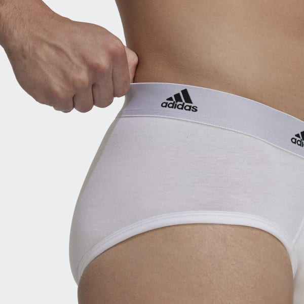 Λευκό Comfort Flex Cotton 3-Stripes Briefs