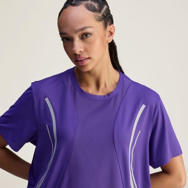 adidas by Stella McCartney ランニング 半袖Tシャツ - パープル