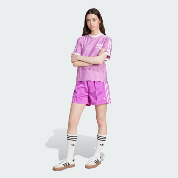 Purpura Polo Adicolor 3 Tiras Pinstripe