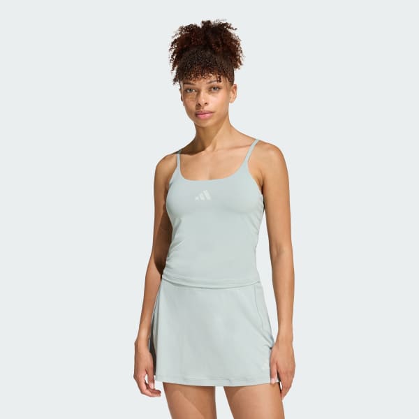 Green Optime Tank With Integrated Light-Support Bra