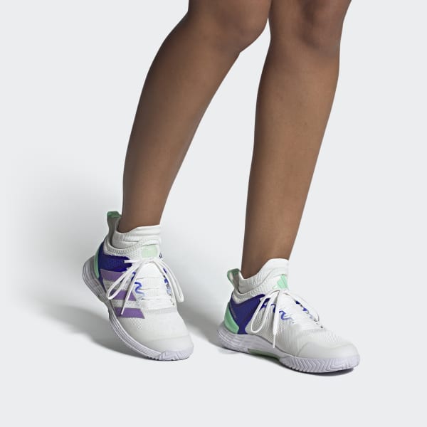 White adizero Ubersonic 4 Tennis Shoes