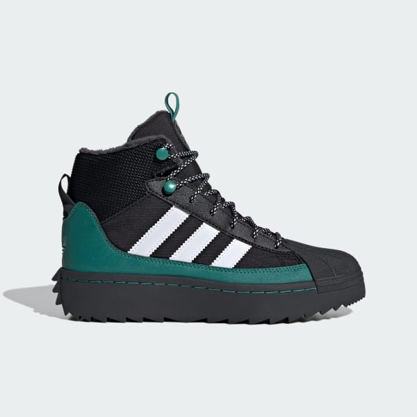 Black Superstar Winter Trek Shoes Kids