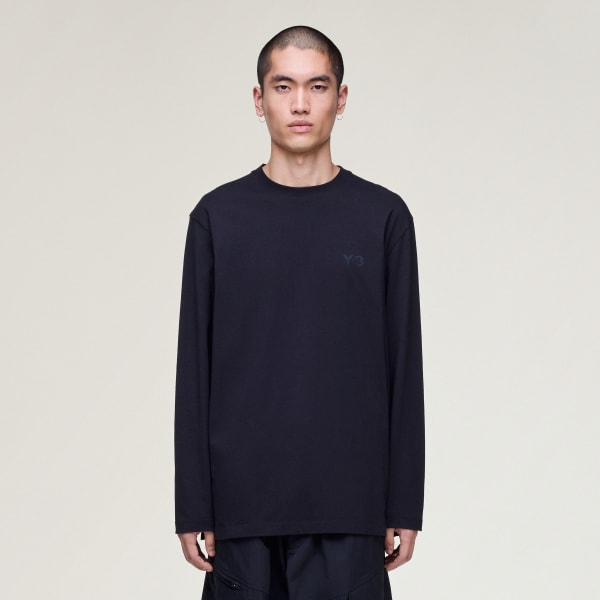 Sort Y-3 LOGO LONG SLEEVE T-SHIRT