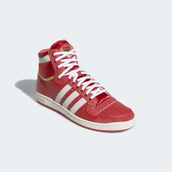 adidas red high ankle shoes
