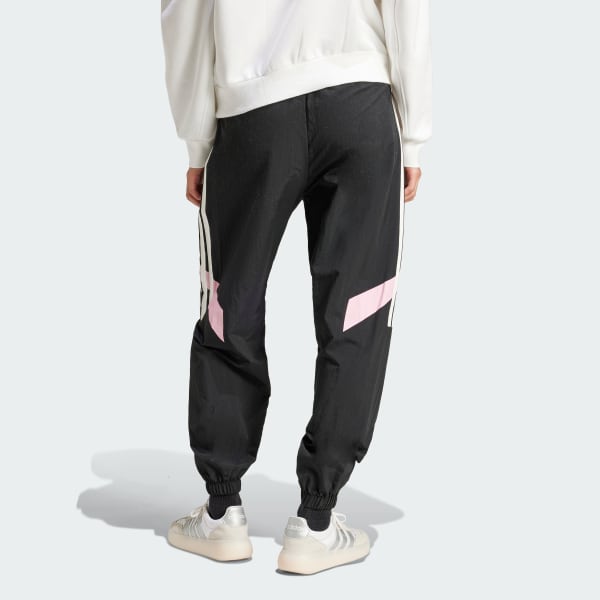 Svart Tiro Cut 3-Stripes Color Block Cuffed Byxor