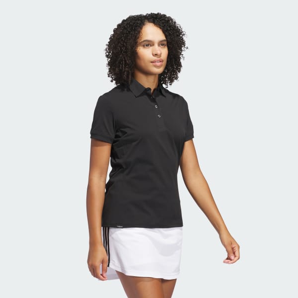 adidas Ultimate365 Tour Twistknit Polo Shirt - Black | Free