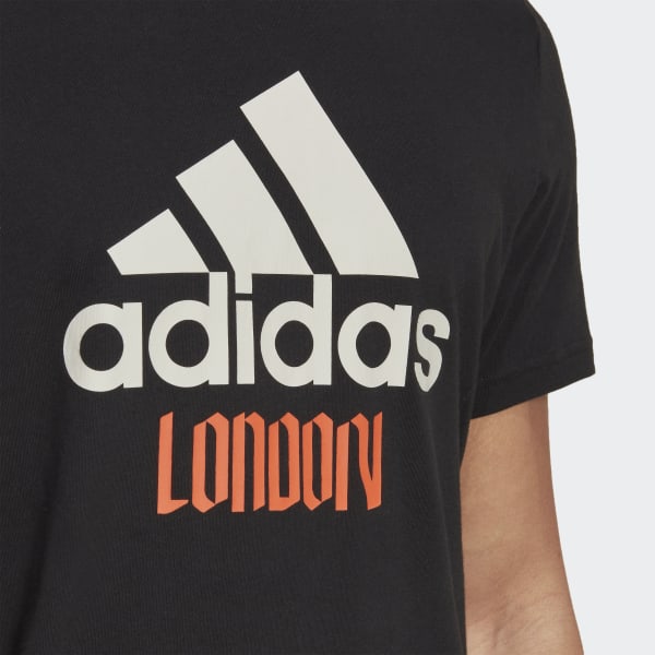 Black London Graphic T-Shirt L6787