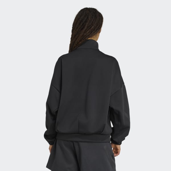 ★★送料無料★★adidas Originals Women's Track Jacket Women's Adidas Three Stripe Full Zip Black Track Jacket Size