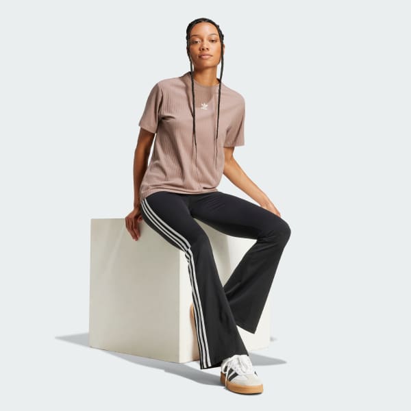 Marron Essentials Wide Rib T-Shirt