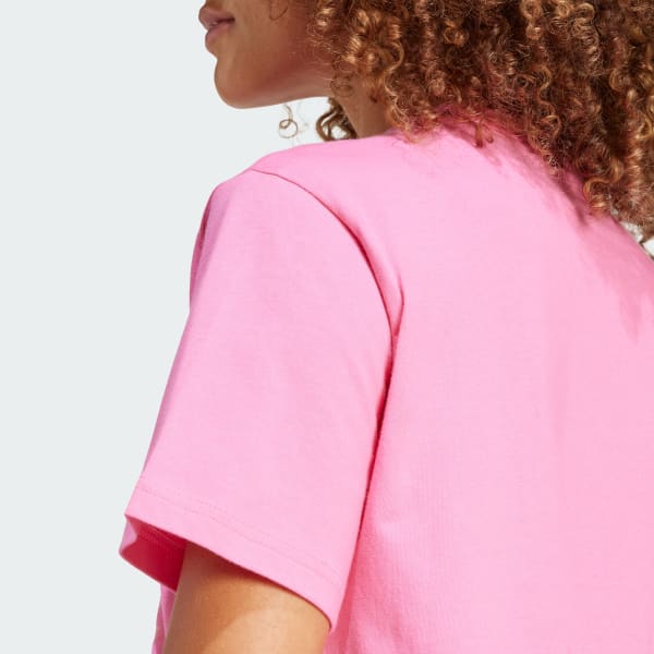 Pink floral adidas shirt store