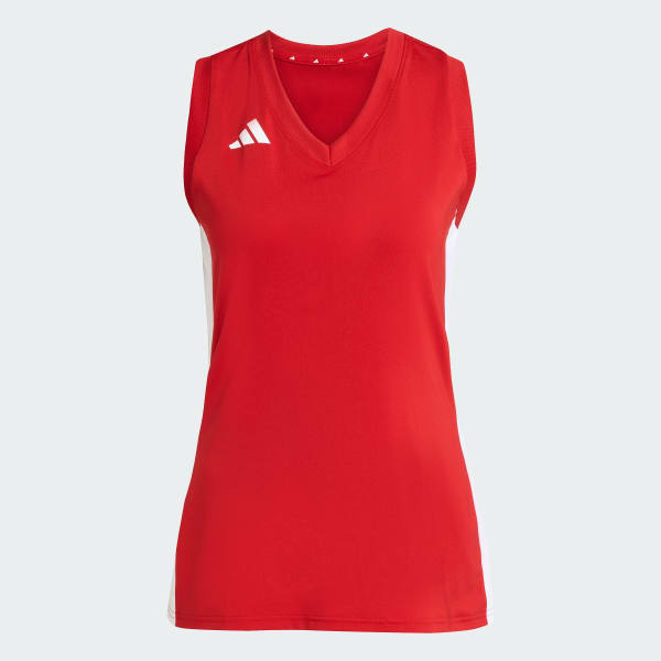 Rouge Maillot de volley-ball sans manches Quickset
