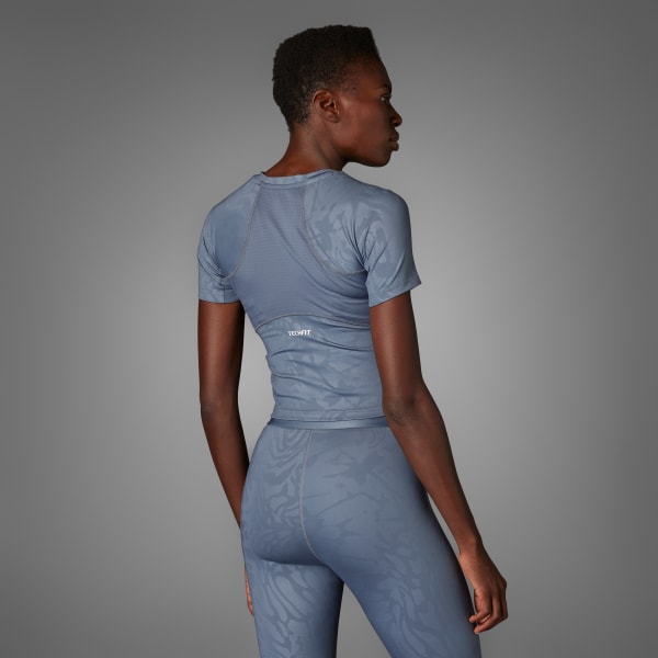 zwart TECHFIT Printed T-shirt