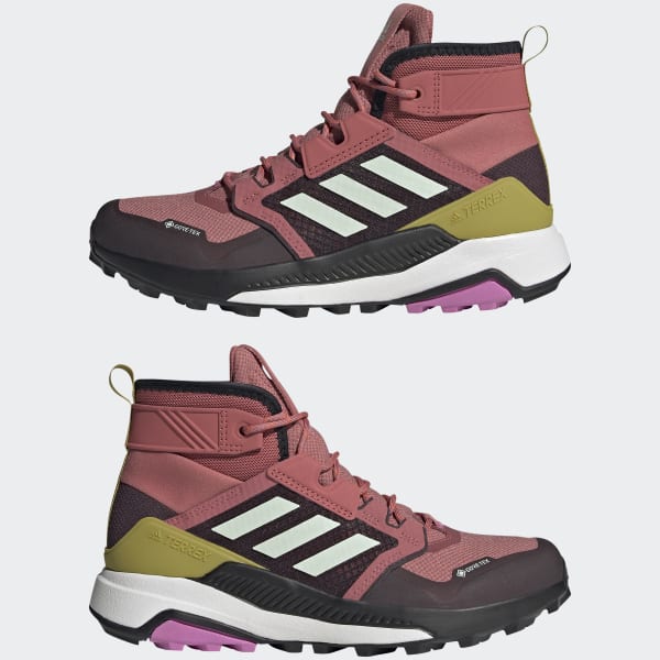 adidas TERREX Trailmaker Mid Shoes - Red Women's Hiking | US