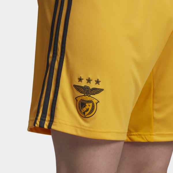 Yellow Benfica 22/23 Away Shorts SX776