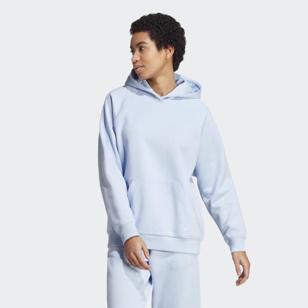 adidas ALL SZN Fleece Boyfriend Hoodie - Blue | Women's Lifestyle | adidas  US