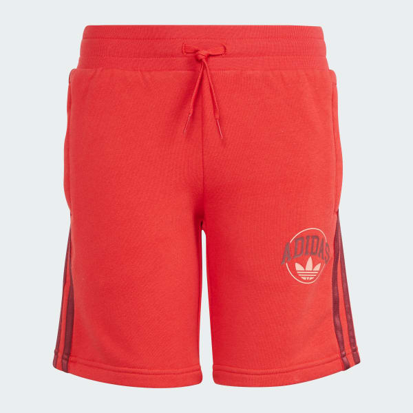 Mens red hot sale adidas shorts