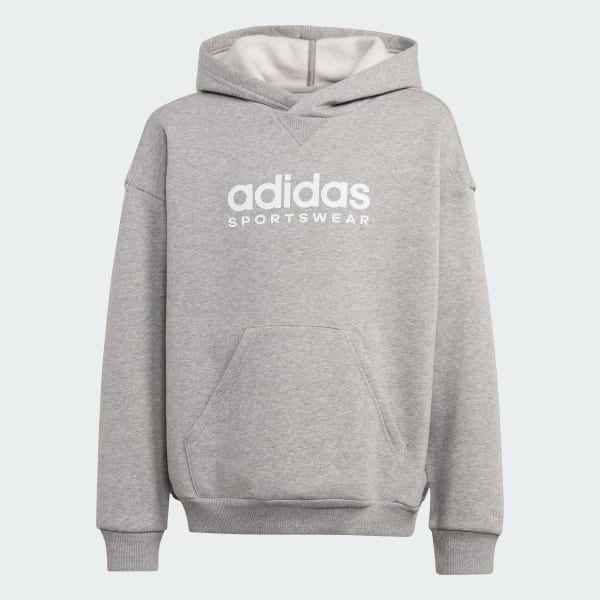 Grey adidas clearance hoodie kids