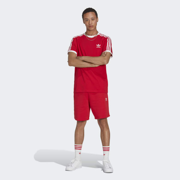 Rojo Polo Adicolor Classics 3 Tiras