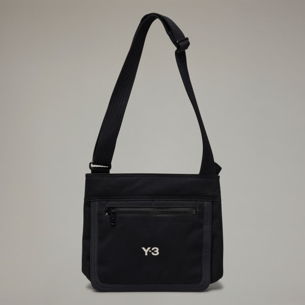 Y-3 Classic Sacoche Canvas Crossbody Bag in Black for Men | Lyst