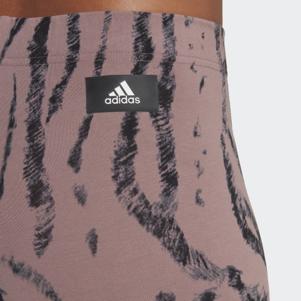 Fioletowy Future Icons Animal Print Leggings CM780