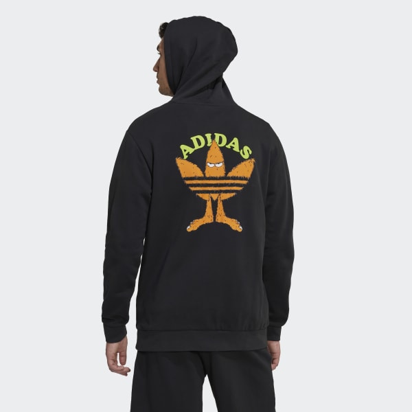 Schwarz Graphic Fun Hoodie