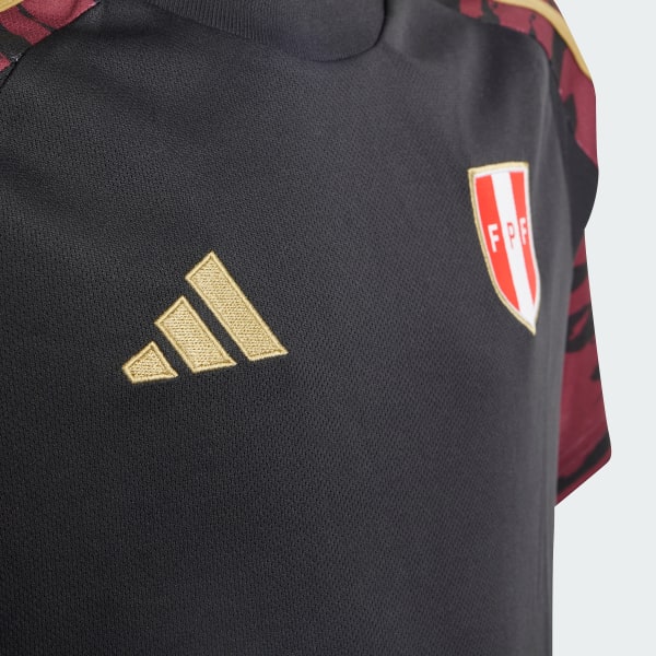 Negro Camiseta Visitante Selección Peruana 2024 Niños