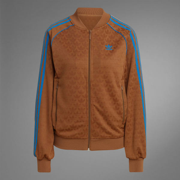 adidas Adicolor 70s SST Track Top - Brown | Free Shipping
