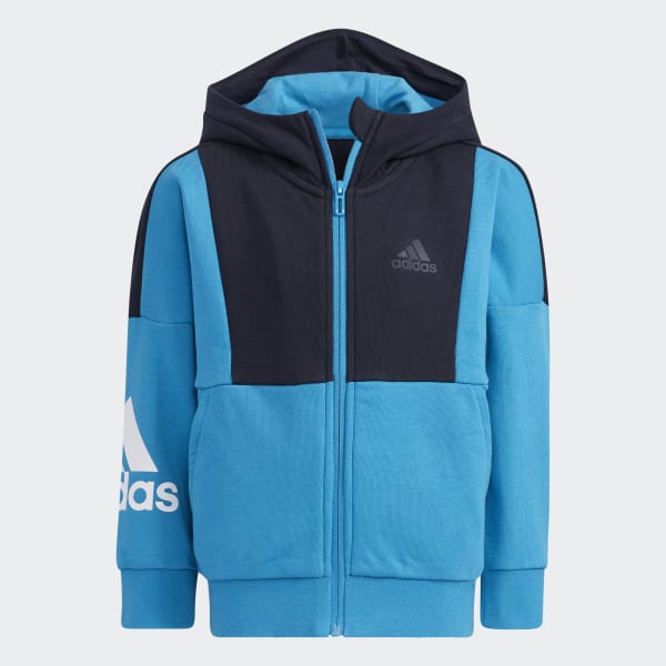 adidas Badge of Sport Hooded Jacket Turquoise adidas New Zealand