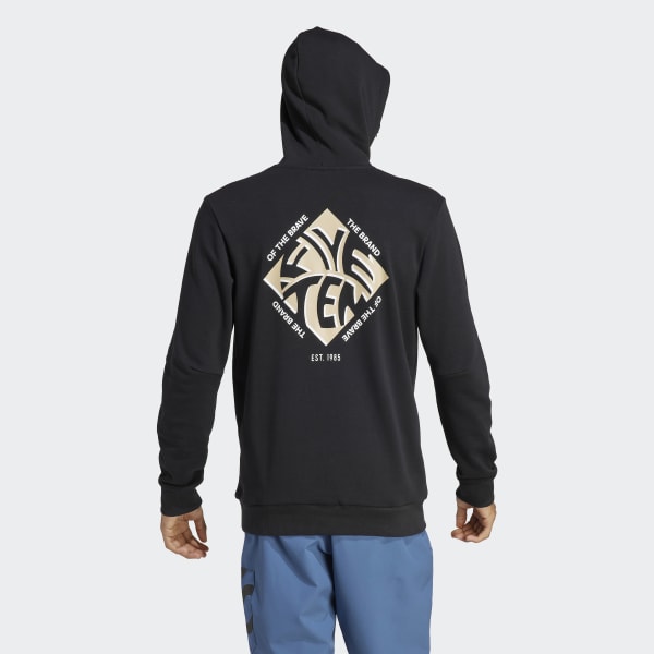 Schwarz Five Ten Graphic Hoodie