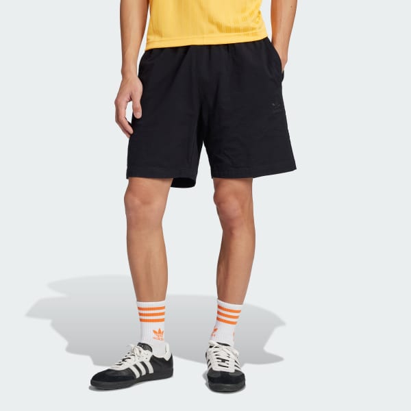 Black Essentials Seersucker Shorts