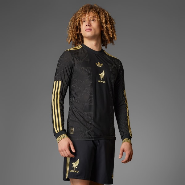 Μαύρο Mexico Gold Long Sleeve Jersey