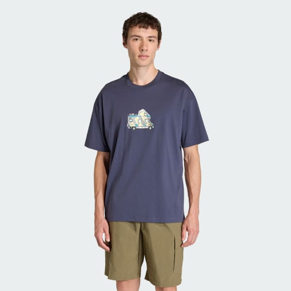 Biru T-SHIRT GRAFIS TERREX CAMPER