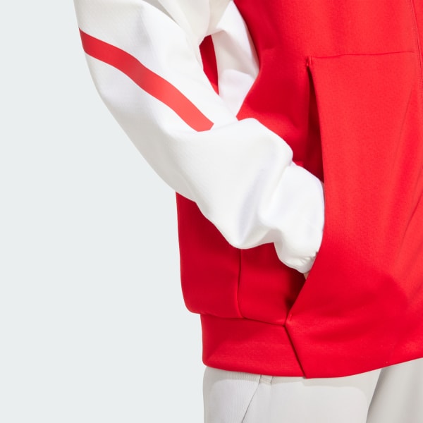 adidas Arsenal ADIDAS Z.N.E. Anthem Jacket - Red | Free