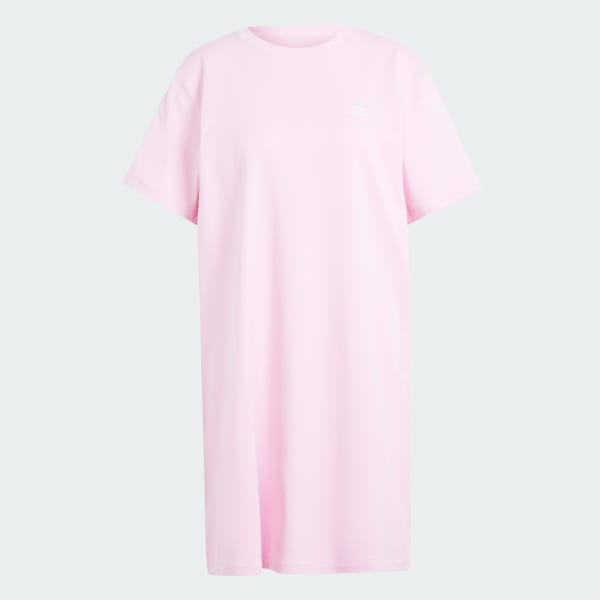 Vestido adidas originals curto tee trefoil rosa top
