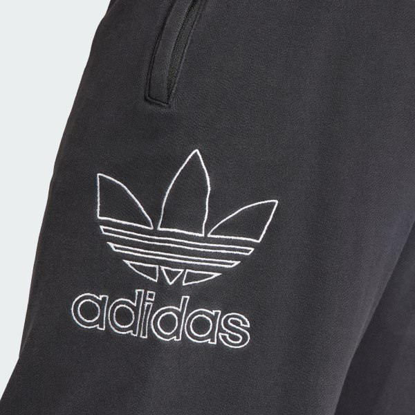 adidas Adicolor Outline Trefoil Joggers Black adidas UK
